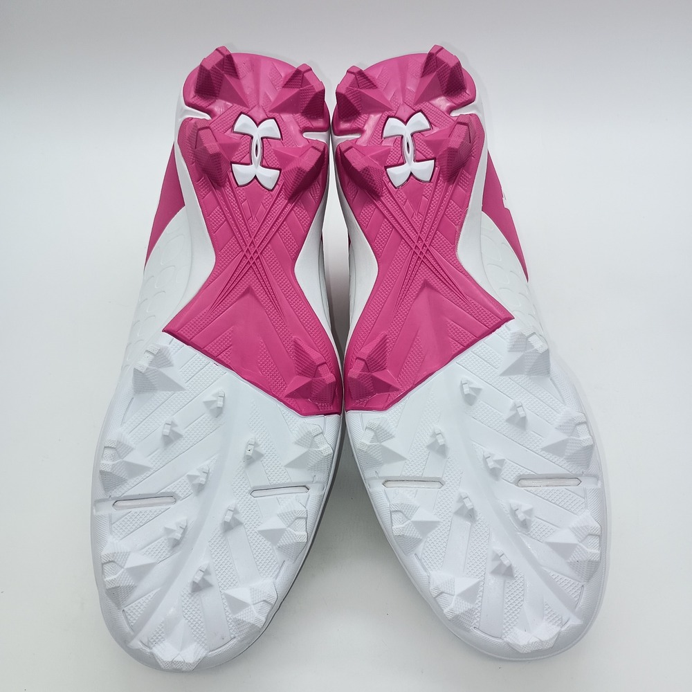 Under Armour Glyde 2 RM Softball Cleats White Pink 3026605-101 Womens 11 - Picture 6 of 7